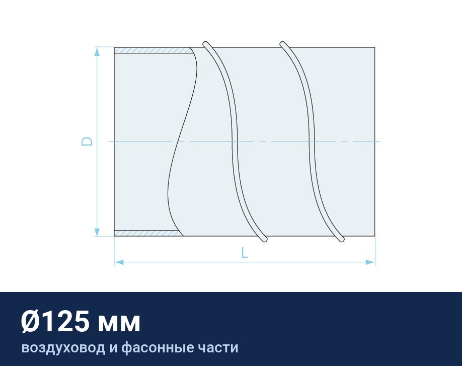 Воздуховод Ø125 мм
