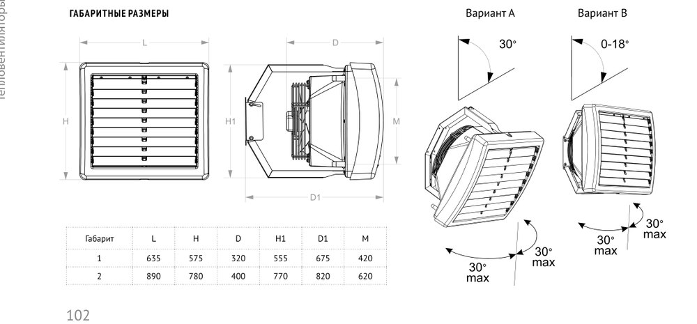 Водяной тепловентилятор КЭВ-39M4W2 Тепломаш