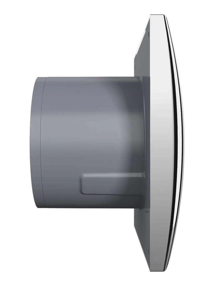 Вентилятор накладной AURA, обратный клапан, D100, Chrome, DICITI