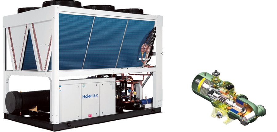 Винтовой чиллер Haier CI0790PANH с воздушным охлаждением Винтовой чиллер Haier CI0790PANH с воздушным охлаждением